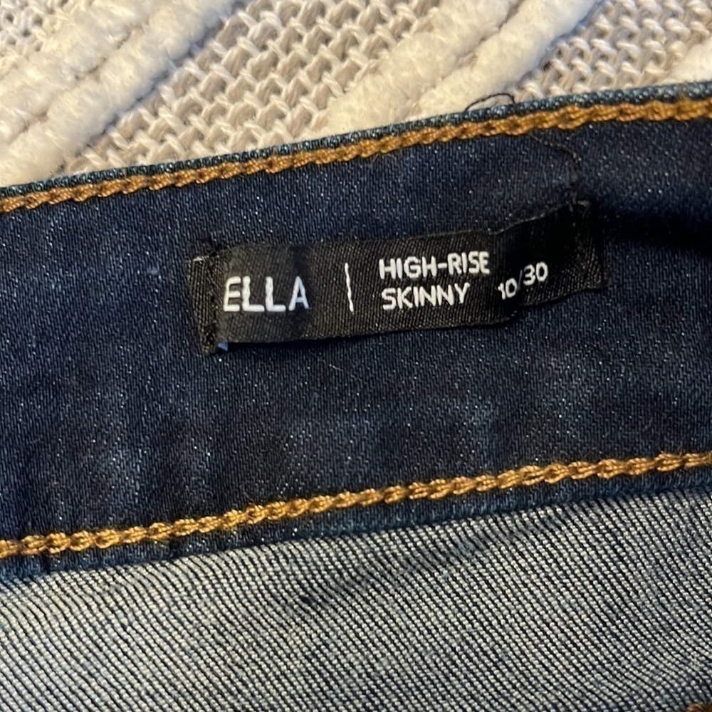 Tahiti high rise skinny dark wash sz 10/30 jeans - Picture 4 of 6
